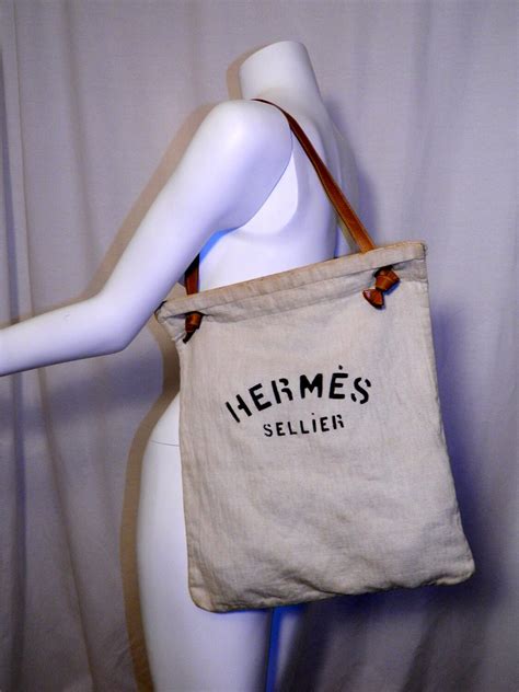 hermes canvas feed bag|So canvas bag .